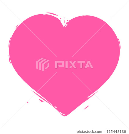 Pink heart icon, love symbol. Pink heart icon, love symbol. 115448186