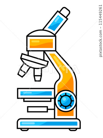 Microscope icon. Science item. Medical concept image. 115449261