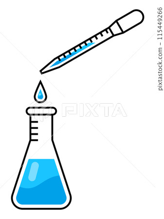 Test tube icon. Science item. Medical concept image. 115449266