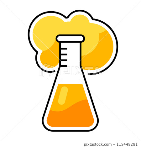 Test tube icon. Science item. Medical concept image. 115449281
