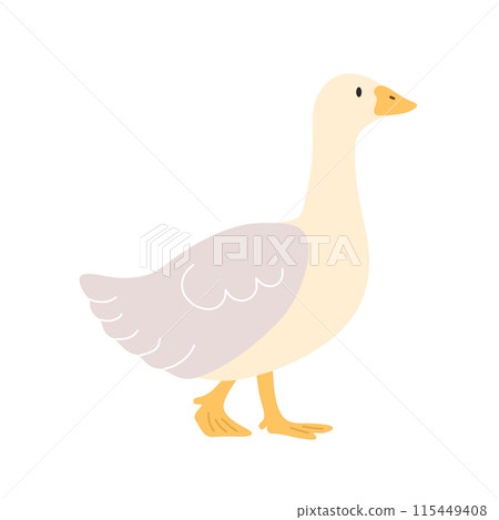Cute goose illustration 115449408