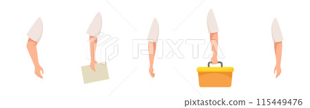 Man Builder Character Constructor Arm Body Part Vector Set Man Builder Character Constructor Arm Body Part Vector Set 115449476