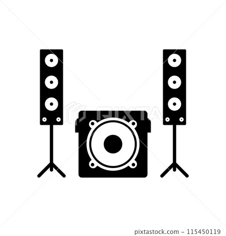 Sound system icon Sound system icon 115450119