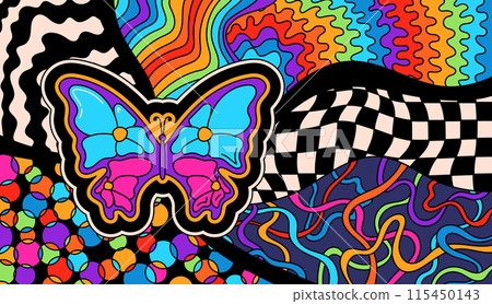 Abstract hippie decor. 115450143