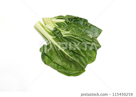 白色背景上的瑞士甜菜 115450259