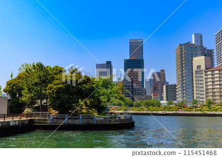 東京都中央區佃田晴海運河沿岸的塔樓公寓 東京都中央區佃田晴海運河沿岸的塔樓公寓 115451468