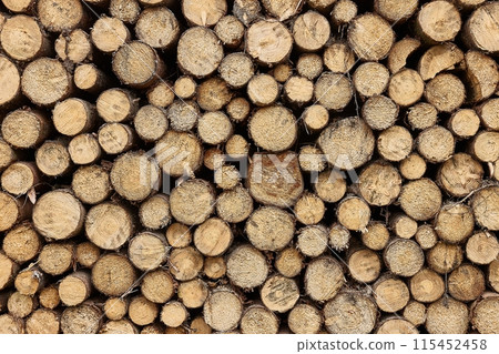 Log wood pile Log wood pile 115452458