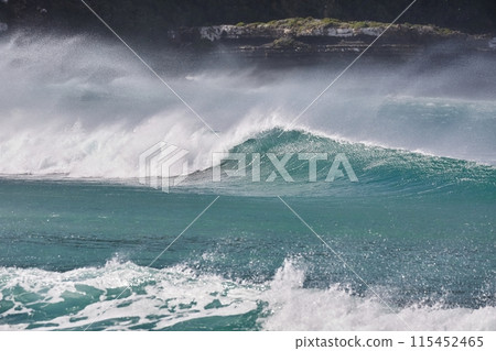 Stormy Waves Breaking 115452465