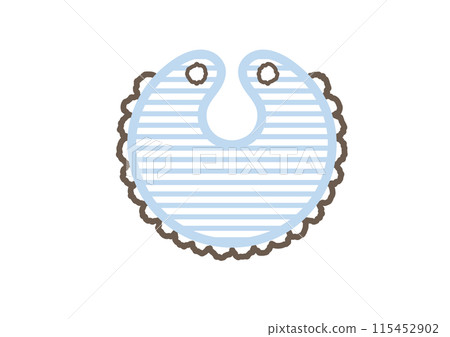 Simple baby bib illustration 115452902