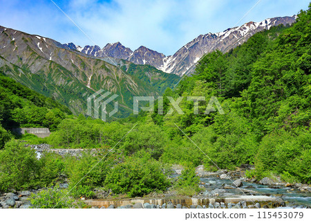 View of the Northern Alps from Hokujo Happo in Hakuba Village View of the Northern Alps from Hokujo Happo in Hakuba Village 115453079