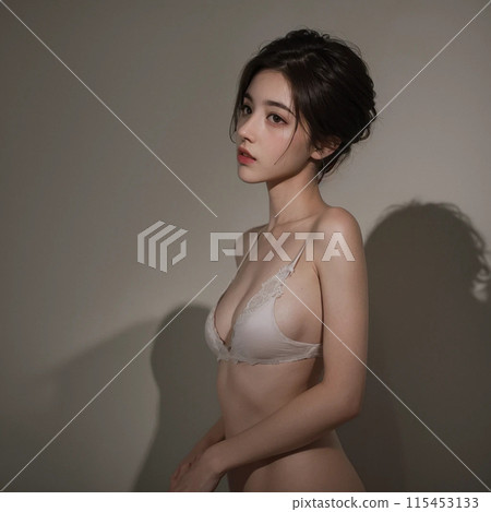 一個美麗的年輕女子的肖像 一個美麗的年輕女子的肖像 115453133