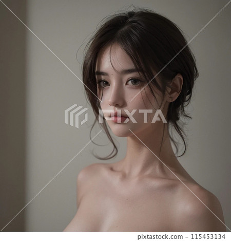 一個美麗的年輕女子的肖像 一個美麗的年輕女子的肖像 115453134