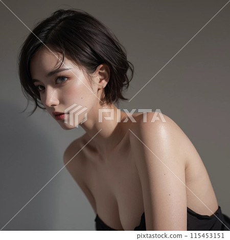 Beautiful young woman portrait Beautiful young woman portrait 115453151