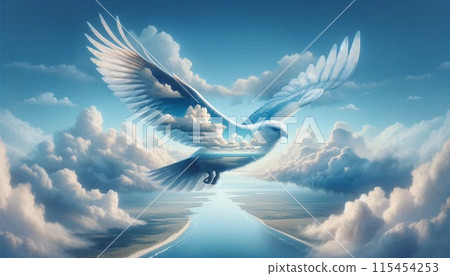 幻獸在雲層之上飛翔 幻獸在雲層之上飛翔 115454253