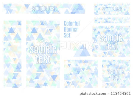 橫幅 set_triangle_blue 橫幅 set_triangle_blue 115454561