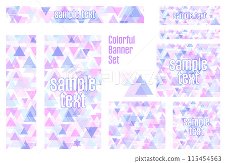 橫幅 set_triangle_purple 橫幅 set_triangle_purple 115454563