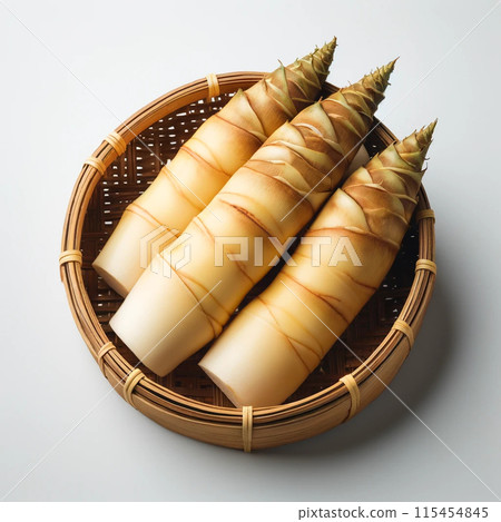 Bamboo shoots in a colander 115454845