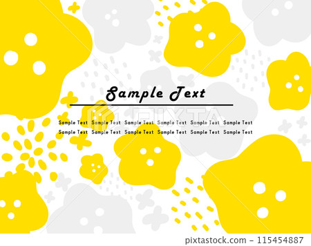 Scandinavian background template 16: Large floral pattern 115454887