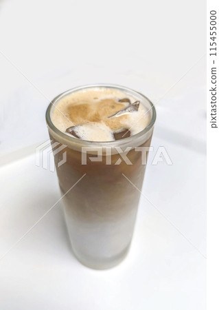 壹杯冰咖啡頂視圖 壹杯冰咖啡頂視圖 115455000