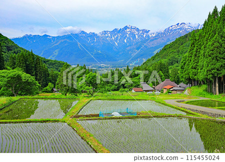 Aooni Traditional Buildings Preservation District, Hakuba Village, Aooni Village, Aooni Rice Terraces Aooni Traditional Buildings Preservation District, Hakuba Village, Aooni Village, Aooni Rice Terraces 115455024