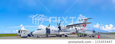 藍天下的日本航空通勤客機 115455447