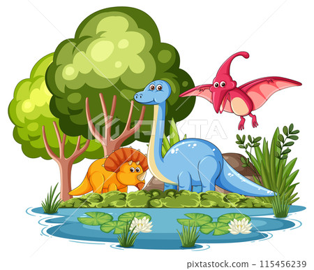 Dinosaurs by the Water Dinosaurs by the Water 115456239