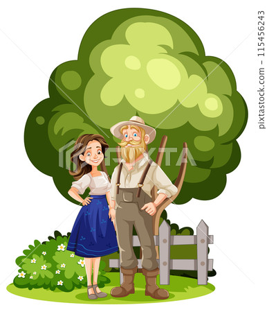 Happy Farmers in the Countryside Happy Farmers in the Countryside 115456243