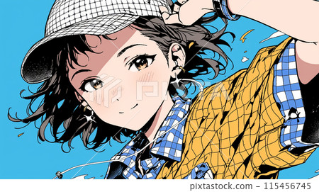 練習霹靂舞的年輕女子 練習霹靂舞的年輕女子 115456745