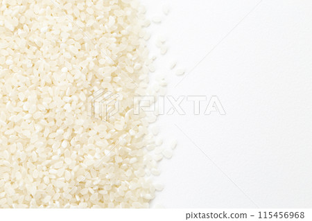 White rice on white background 115456968