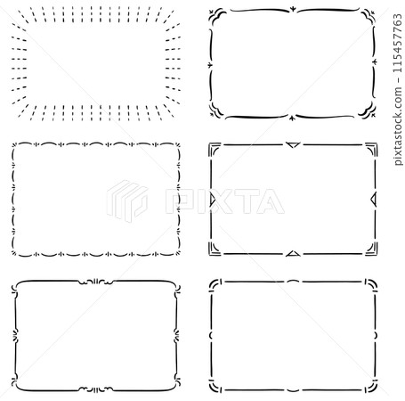 簡單的框架矩形 簡單的框架矩形 115457763