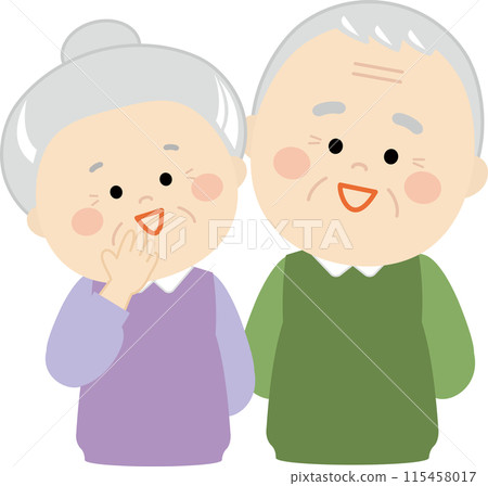 Illustration of a happy couple 2 Illustration of a happy couple 2 115458017