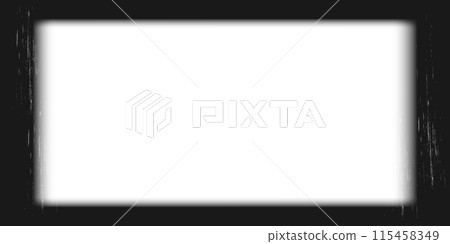 Old cinematic frame, video film strip. Retro vintage tape empty template with slide. Tape border, grunge textured silhuette. Video photo reel on transparent background  115458349