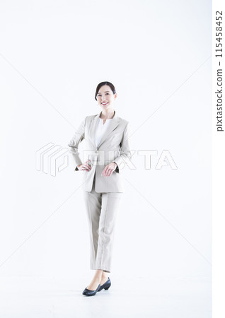 Portrait of a woman in a suit Portrait of a woman in a suit 115458452