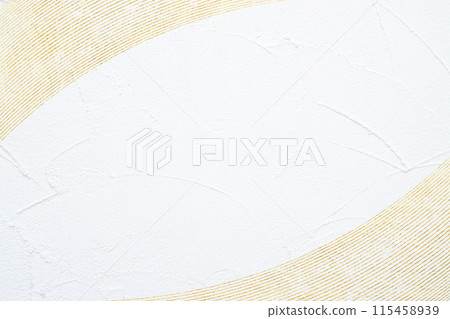 Golden curves, background is a moving white painted wall (abstract) Golden curves, background is a moving white painted wall (abstract) 115458939