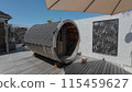 barrel sauna 115459627