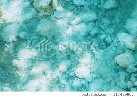 Spectacular view of Hokkaido: Biei River in early summer 115459963