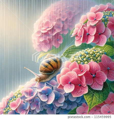 A space with hydrangeas A space with hydrangeas 115459995