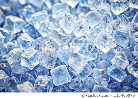 crushed ice in front of the white background. 115460079