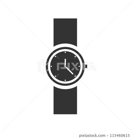 Wristwatch icon flat 115460615