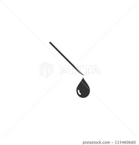 Hypodermic icon flat 115460680