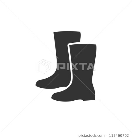 Waterproof shoes icon flat 115460702