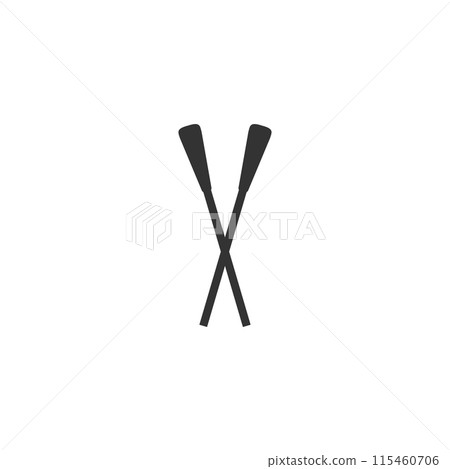 Paddle icon flat Paddle icon flat 115460706