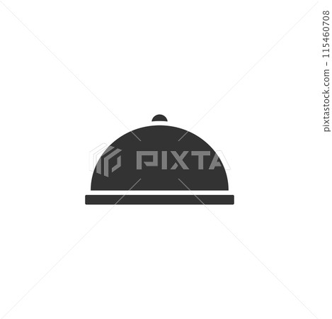 Covered Food icon flat 115460708