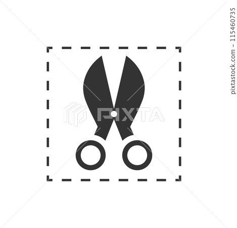 Coupon cutting icon flat 115460735