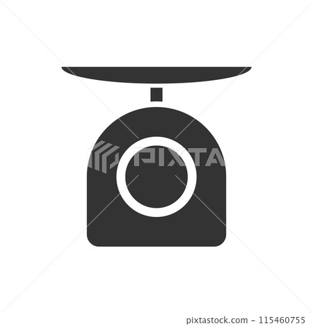 Weight scale icon flat Weight scale icon flat 115460755
