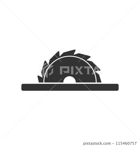 Circular saw blades icon flat Circular saw blades icon flat 115460757