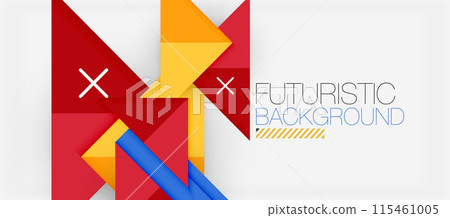 Triangle Vector Background Illustration For Wallpaper, Banner, Background, Card, Book Illustration, landing page 115461005