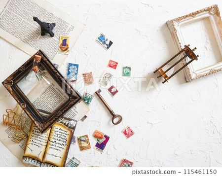 時尚的郵票和框架 115461150