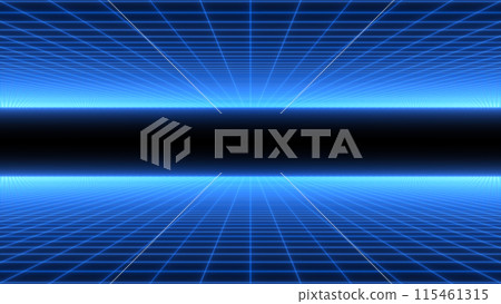 未來派藍色網格線框虛擬空間背景 115461315
