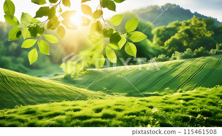 生態形象環保清新綠色 生態形象環保清新綠色 115461508